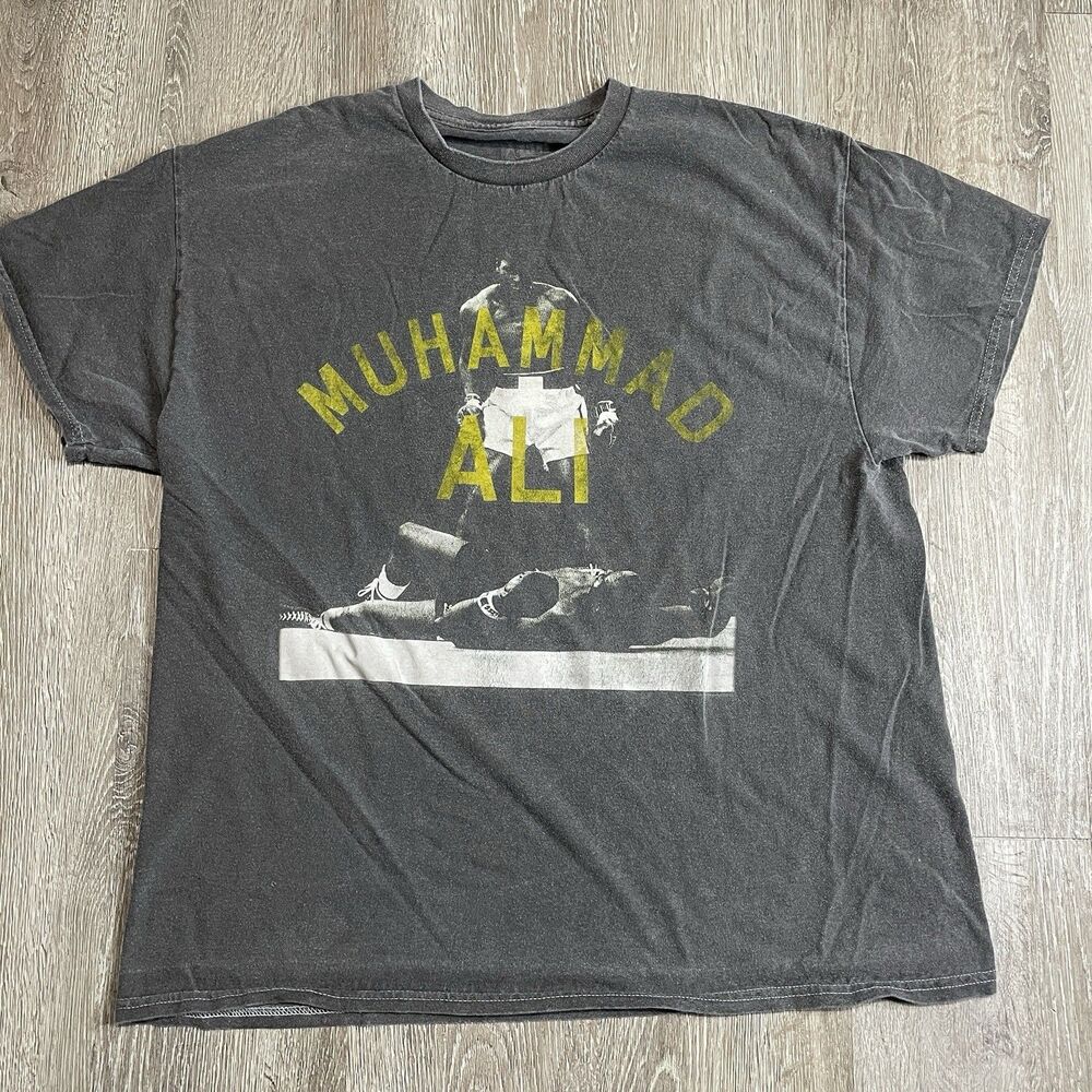 Muhammad Ali Boxing T-Shirt Men's Xl Gray